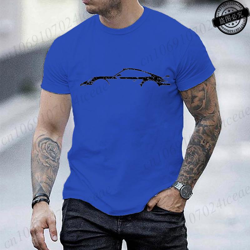 Mens Short Sleeved TShirts Funny Race Car Printed Mens Women Tshirt Round Neck Summer Top Minimalist Style Casual Clothing