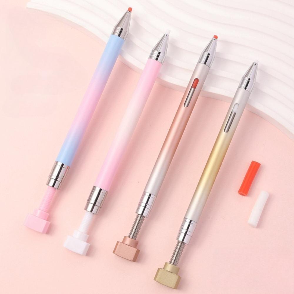 Gradient Diamantmalerei Stift mit Wachsnachfüllung, Drehbarer Klebepunkt Bohrer Stift für Nagelkunst Strasssteine Werkzeuge