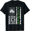 Lustige Flagge mit Traktor - Patriotische Landwirt & Landwirtschaft Geschenke Geschenk Unisex T-Shirt
