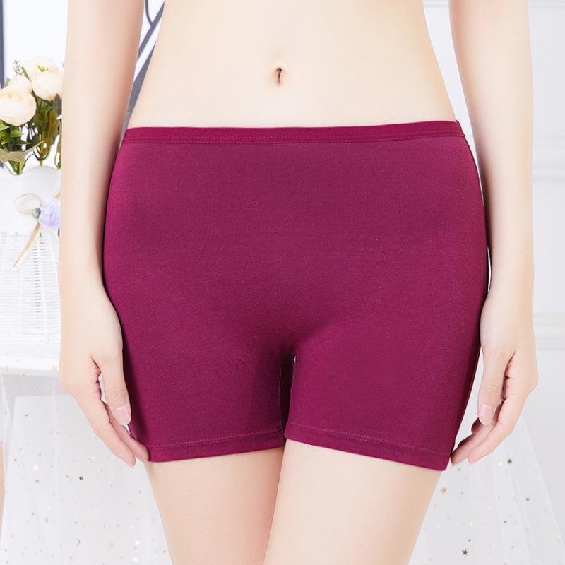 Women's Plus Size Cotton Safety Pants with Anti Slip Boxer Briefs