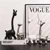 Elegant Electroplated Ceramic Deer Ornament