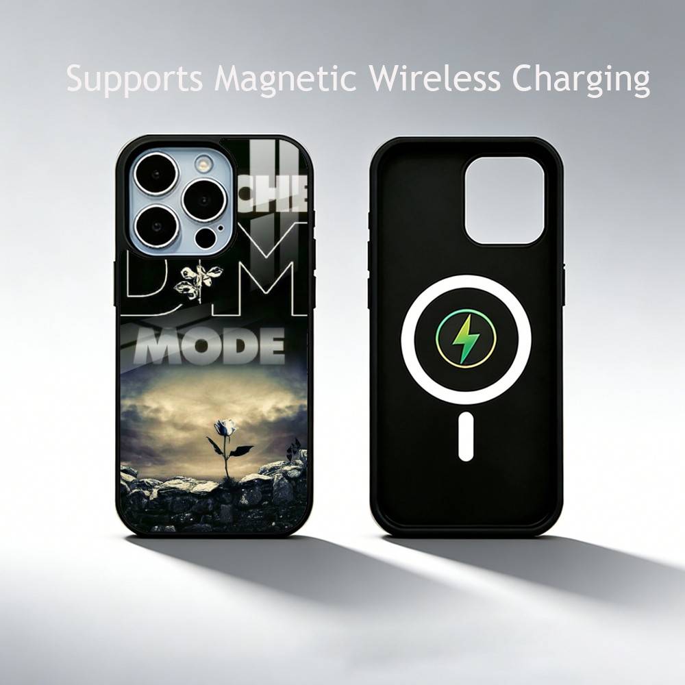 B-Band Depeches Modes Phone Case For iPhone17,16,15,14,13,12,11 Plus,Pro Supports Magnetic Wireless Charging