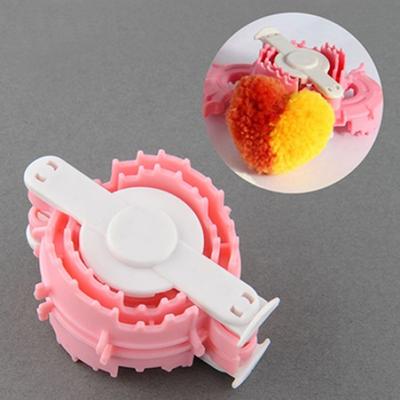 Creativ în formă de inimă, instrument de țesut cu bile, cârpe pentru tricotat, fire de țesut, aparat pentru pompon