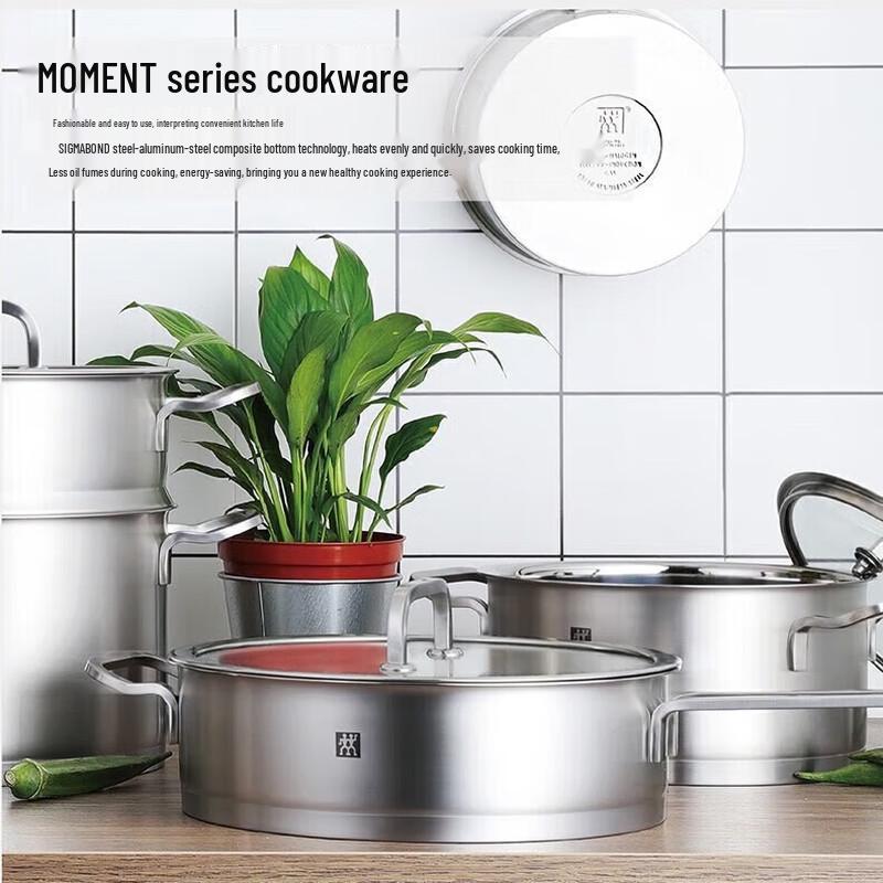 Zwilling Moment 24cm Frying Pan & Multi-Piece Knife Set