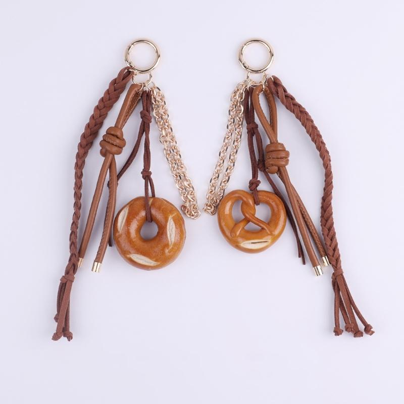 Fashionable Food Shape Keychain Bag Ornament Compact Decorative Keyring Bags Accessories Suitable For Various Occasion
