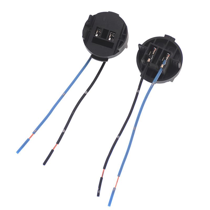 H7 2Pcs Headlight Headlamp Bulb Socket Connector Adapter Harness Cable Wire Wiring Plug Pigtail Fit for Hyundai Kia