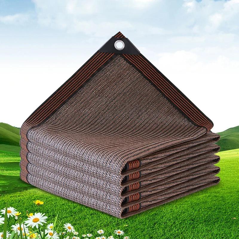 UV Protection Sunshade Net Outdoor Thickened Shade Mesh Fence Cover Plant Sun Cover Sail Garden Balcony Car Nets Awning Tents