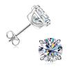 New 14K Gold Filled Moissanite Stud Earrings for Women &  Four Claw Earrings Engagement Wedding Anniversary Party Gift