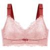 Thin E-cup Bra Women's Latex Underwear Sexy No Underwire Gathering Bra Side-folding Adjustable Bra Push Up Bra