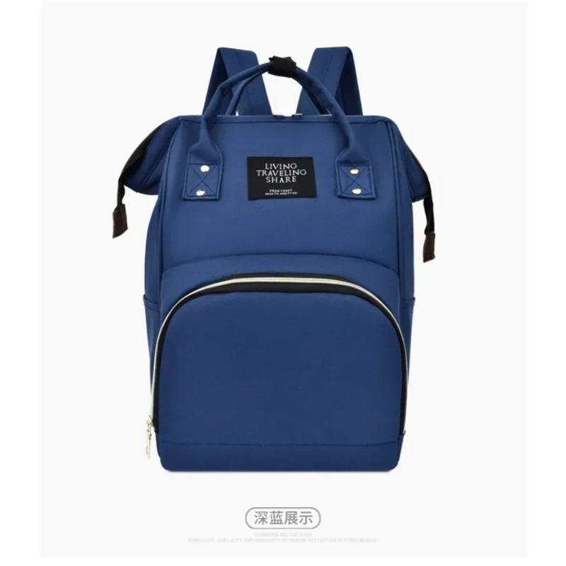 Mommy Bag New Fashion Milk Storage Handheld Canvas Color Matching Backpack Women's Bag Baby Mom Bottle Bag Large Capacity