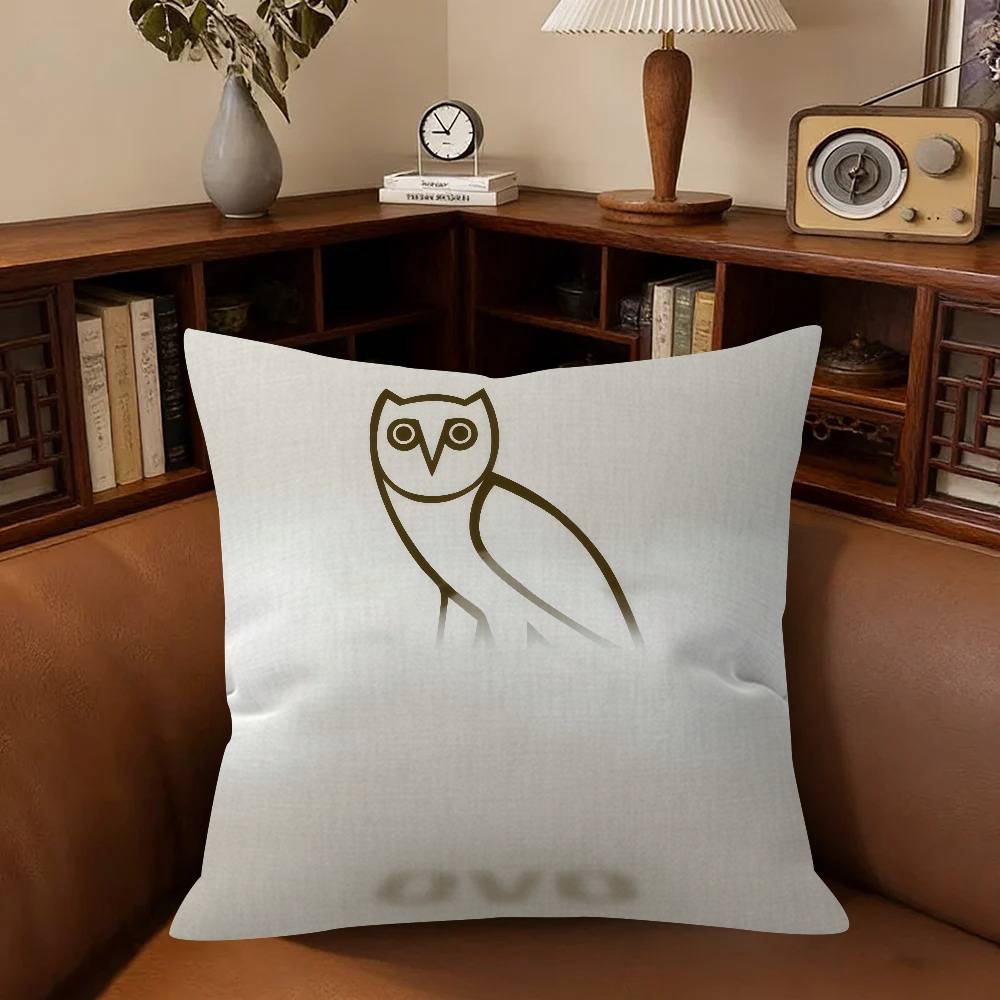 Octobers Very OwnO Owls OVO   Cushion Cover x Polyester Sofa Cushions Decorative Throw Pillows Home Decoration Pillowcover