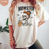 Momster Skeleton Mom Halloween Comfort Color T-Shirt, Mom Spooky Tee Unisex T-Shirt