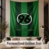 Custom Text Tapestry Hannover 96 Print Wall Tapestry Indoor Living Room Wall Decor