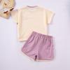 Jungen und Mädchen Kurzarm-Shorts Süßes Cartoon-Muster Lässiges Set 2025 Sommer Kinder Mode Set