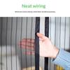 Magnetic Screen Door Mesh Curtain Mosquito Net Bug Hands Free Partition Mute Striped Door Curtain Bedroom Ventilation
