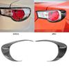 2pcs Carbon Fiber Taillight Eyebrow Trim Rear Light Eyelids Cover Exterior Decor Fit for Toyota 86