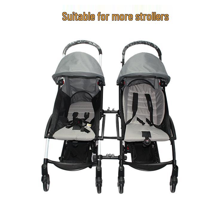 Zwillingskinderwagen-Verbindungsstück für dasselbe Modell - Einzelkinderwagen in Doppelkinderwagen für zwei Babys umwandeln