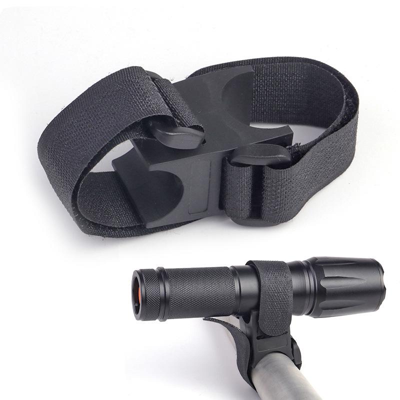 Soporte para Linterna de Bicicleta - Clip con Correa de Velcro para Linterna LED/Candado, Accesorios Universales Antideslizantes para Bicicleta