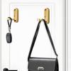 2PCS Folding Coat Hook, Heavy Duty Wall Hooks Made of Zinc Alloy, Foldable Wall Hooks for Hanging Coats, Scarves, Hats, Bathrobes, Keys, Bags(Gold)