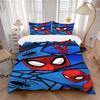 Spiderman Comic Collage Print 3Pcs Bedding Setduvet Cover With 2 Bedropillowcase Home Birthday Gift