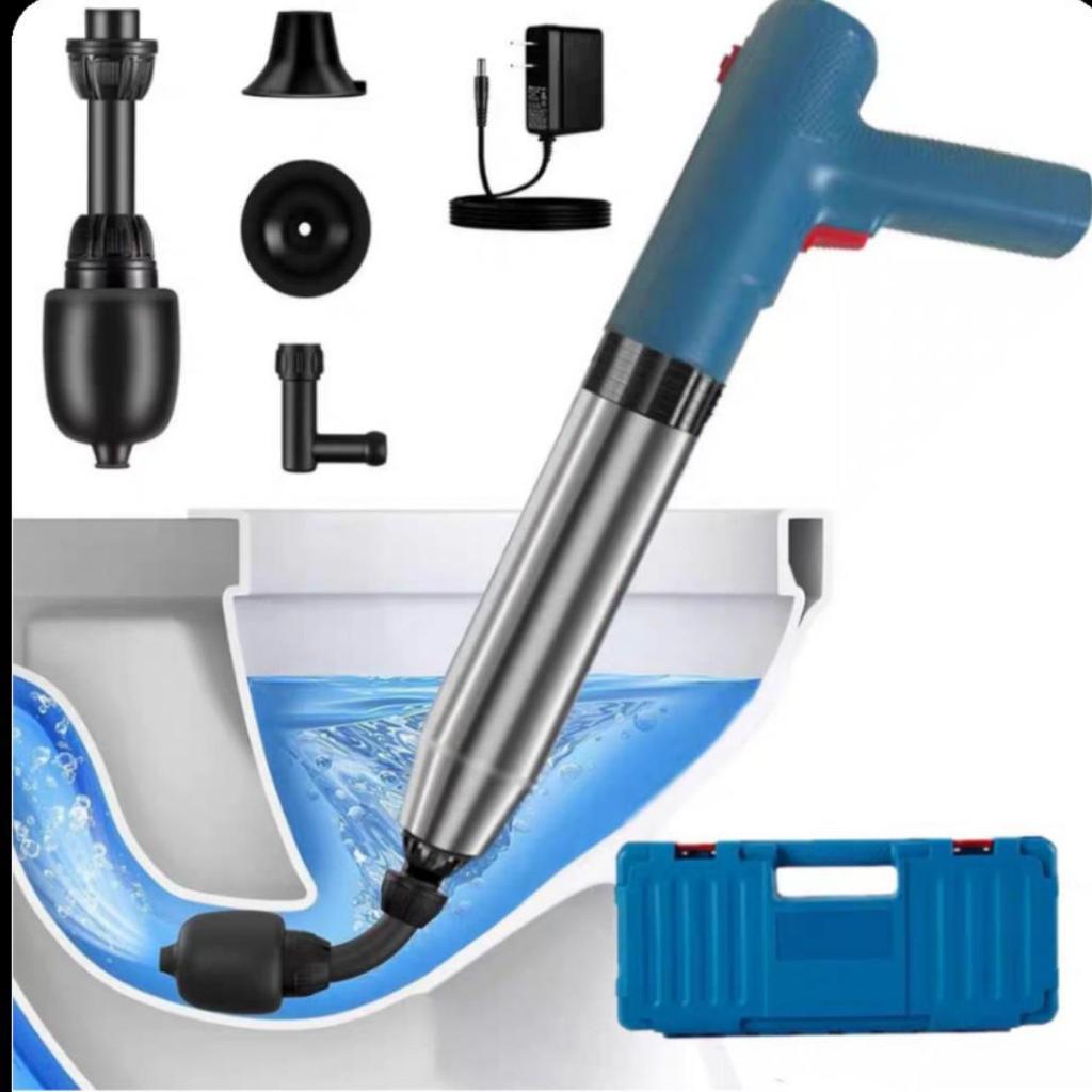 Stainless Steel High-Pressure Lithium Battery Toilet Unclogger