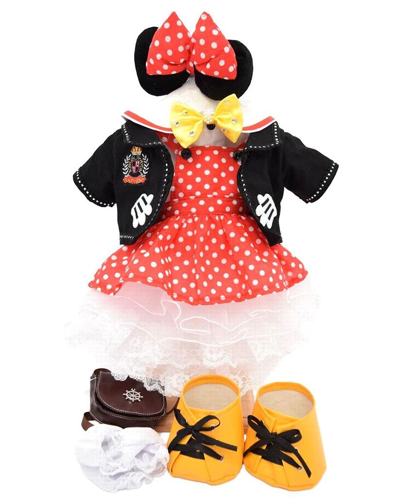 [Teddy Bear Mail Order Alice] Duffy & ShellieMay Dress-Up Costumes, Mickey & Minnie Outing Costumes, No Body, for Small Size (1 Pair)