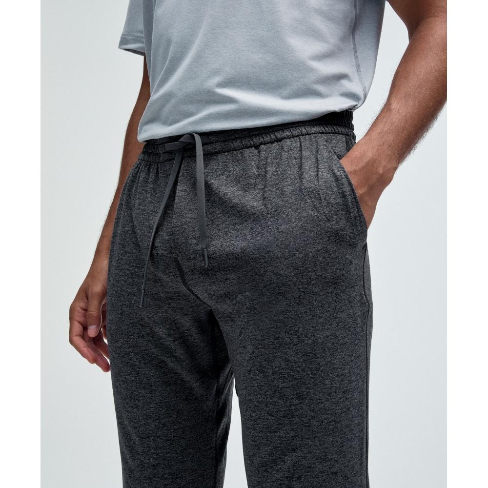 Lululemon Soft Jersey Tapered Pant  Shorter Heathered Black Heathered Graphite Grey