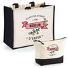 Tote Bag - PLANETEE - Duo Cabas & "Hell Doctor" Pouch - Jute & Cotton - 33x42 Cm - Gift Box