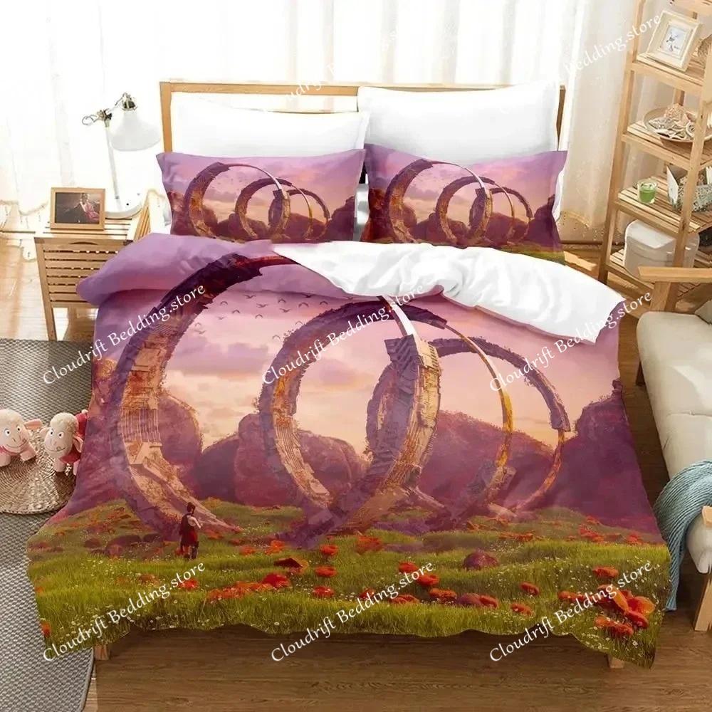 3D Print Sci Fi Structure Bedding Set Duvet Cover Bed Set Quilt Cover Pillowcase Comforter king Queen Size Boys Adult Bedding