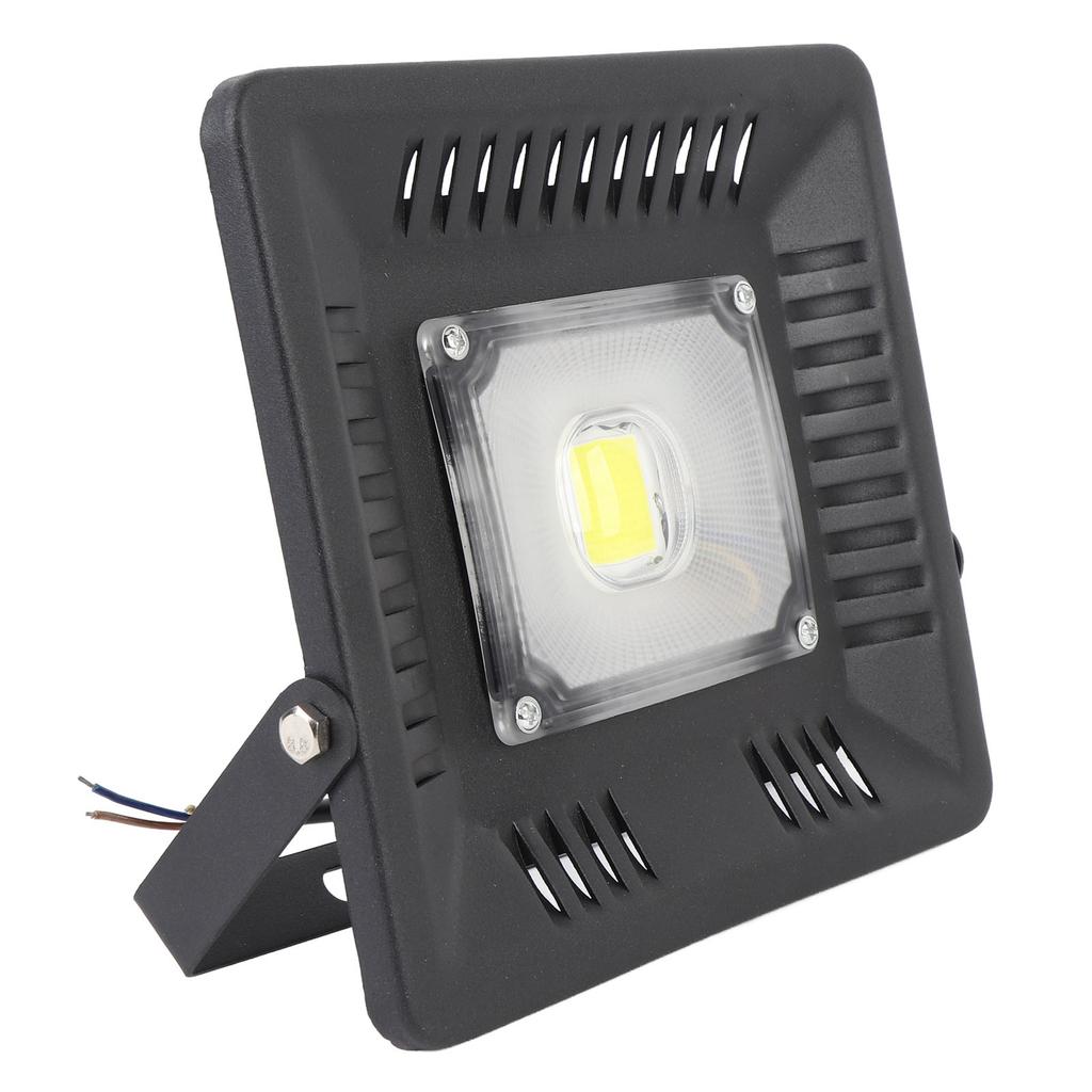 50W LED Flood Light IP65 Rain Proof Hardwired 5000LM Super Bright Floodlight with Adjustable Metal Bracket for Outdoor