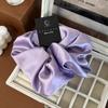 Oversize Satin Scrunchies Elatic Hair Bands Women Girls Ponytail Holder Silk Hair Ties Simple Large Chouchou Hair Accessories