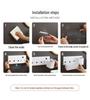 No-Drill Wall-Mounted Hair Dryer Holder with Storage Shelf