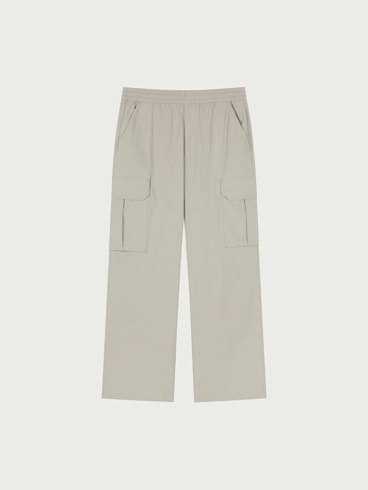 HANGTEN Unisex Stretch Cargo Wide Pants_130(10570-050-401-41)