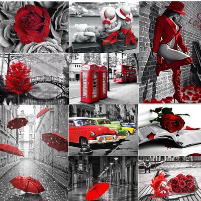 Volle 5D Diamant Malerei Rose Straße DIY Diamant Stickerei Diamant mosaik Kreuz Stich Kits Home Decor Geschenk