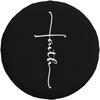 Faith Cross Calligraphy Spare Tire Cover Polyester Protector for RV SUV Trailer Camper Accessories