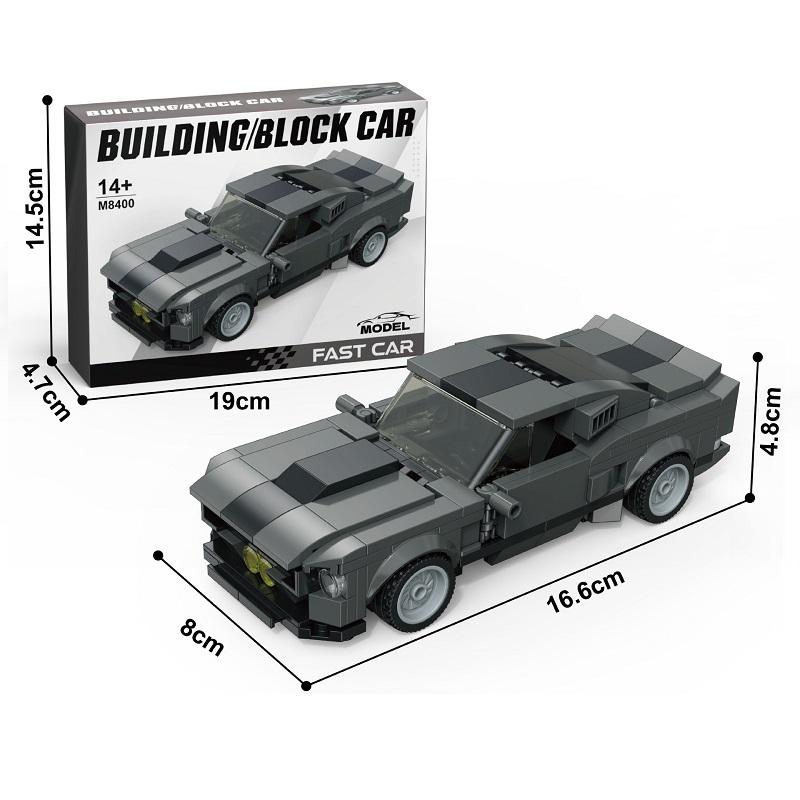 Luxus-Autospielzeug Bausteine Rennmodell Set - Pädagogisches Puzzle-Spielzeug für Kinder, Perfektes Geburtstagsgeschenk
