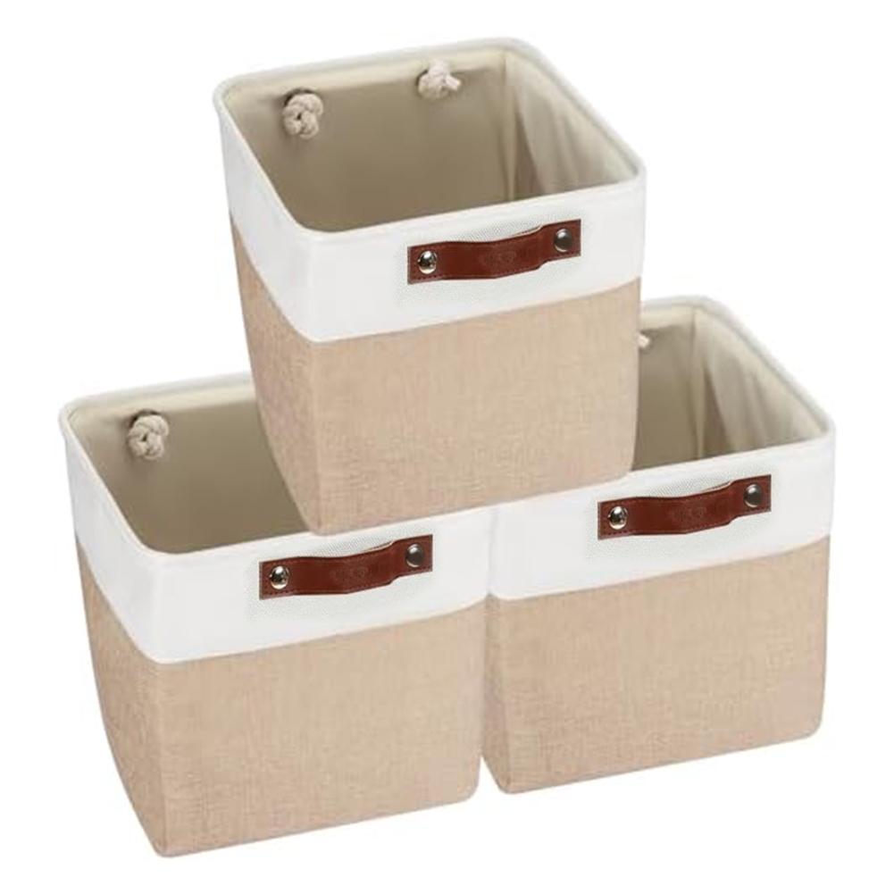 Домашний декор Организованное жилое пространство 27x27x27см Складные контейнеры Доступны в белом цвете Компактное хранение Легкий дизайн