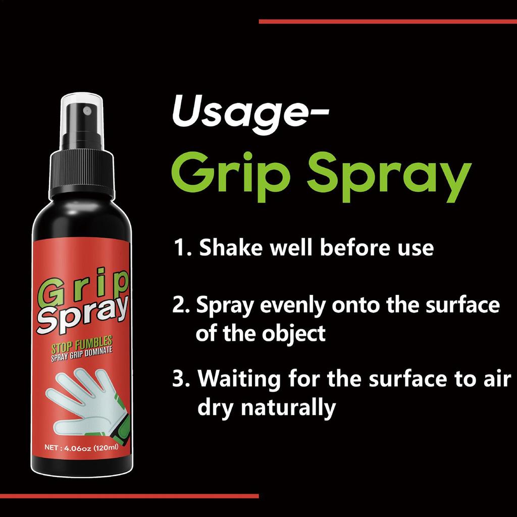 120ml Football Goalkeeper Grip Spray, Tacky Glove Enhancer for Soccer Training & Match, Sticky Liquid for Goalkeeper Gloves