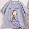 Funny Cowboy Frog with My First Rodeo Graphic T Shirts Soft Loose Cotton Short Sleeve Tshirt Comfortable High Quality Clothes