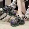 Mode Herbst Damen Sneaker Neue Atmungsaktive High Platform Schuhe Frau Damen Vulkanisierte Lässige Klobige Sneaker Zapatillas Mujer 7.5CM