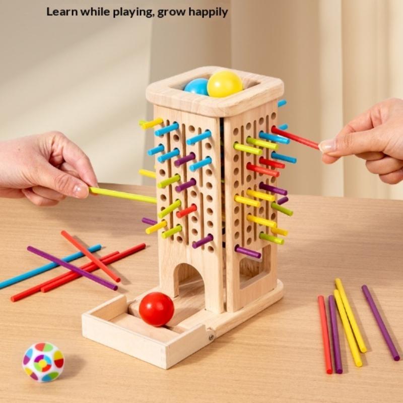 Pull Out Stick Game Toys Colorful Wooden Stick Board Games Parent-Child Interactive Puzzle Toys