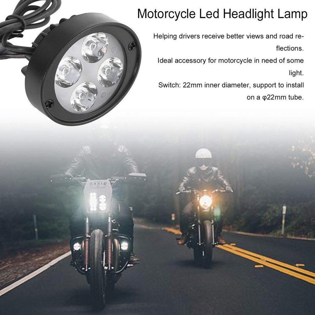 Karun Super Clear 1000Lm Motorcycle Led Headlight Lamp Scooter Fog Spotlight