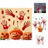 Trace Decoration Halloween Vinly Decal Blooding Handprint Sticker Bloody