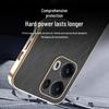 Universal OPPO FindX9 Phone Case: Electroplated Leather Texture with Gold Wire Pattern for Reno14F/Realme15/A6 Protection.