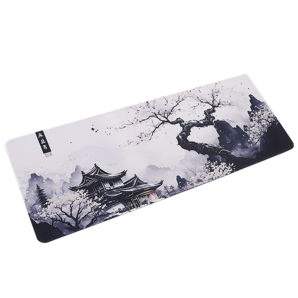 

River Snow Mouse Pad Non-Slip Desk Mat 31.5 x11.8 Desk Pad Game