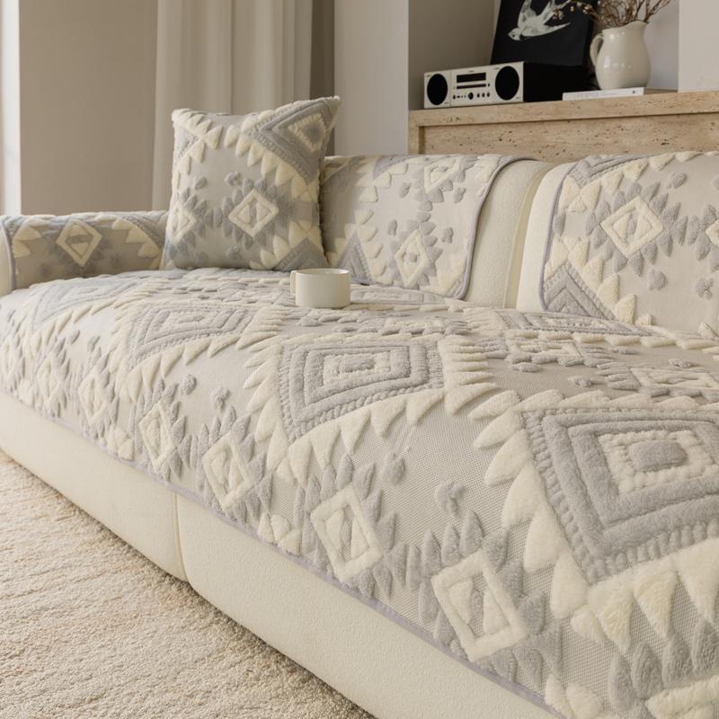 Fixed Anti Slip One-piece Sofa Cushion Soft and Breathable Autumn and Winter Sofa Cover Cloth Bohemian Style Machine Washable