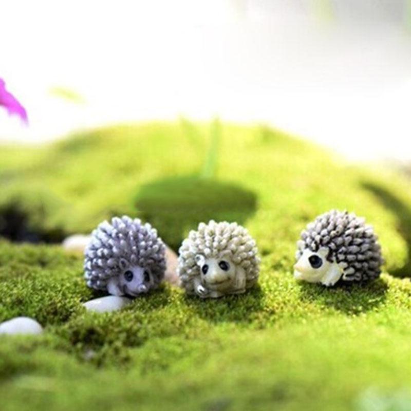 Miniature Dollhouse Bonsai Craft Fairy Garden Landscape Hedgehog Decor 10PCS