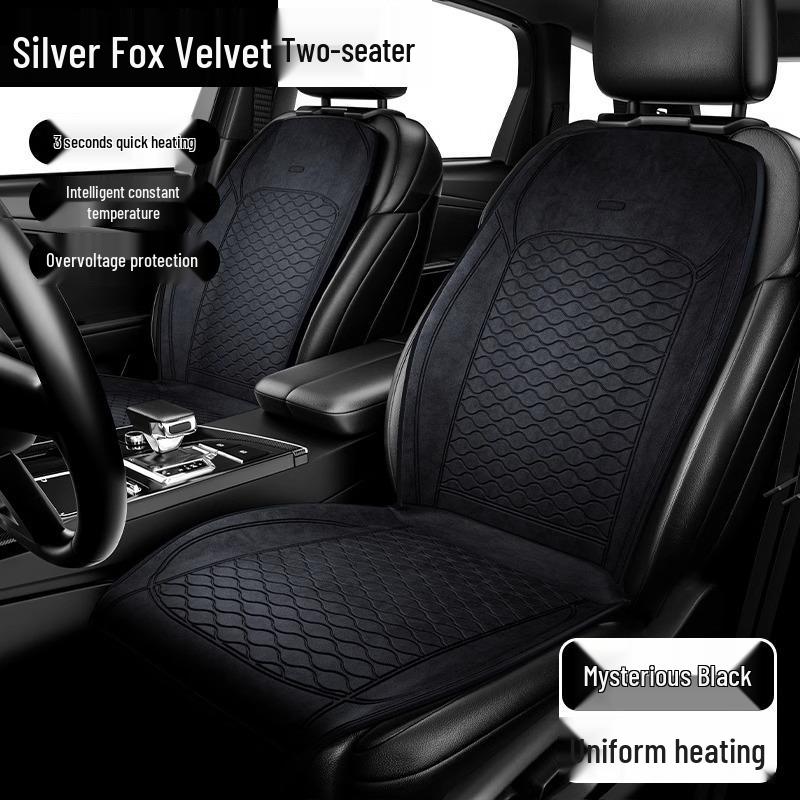Graphene Electric Heated Seat Cushion, 12V Universal Winter Car Pad, Plush Single Mat, Comfortable Heating.