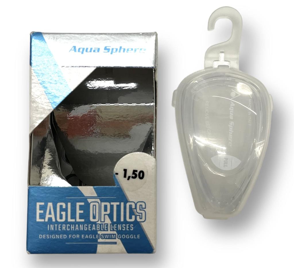 Phelps Aquasphere Swimming Eagle Optics Lens 167310 Goggles, -1.5,