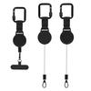 Retractable Phone Lanyard Outdoor Anti-Theft Phone Strap with Stainless Steel Wire Durable Buckle And Locking Carabiner Easy Installation Phone Leash